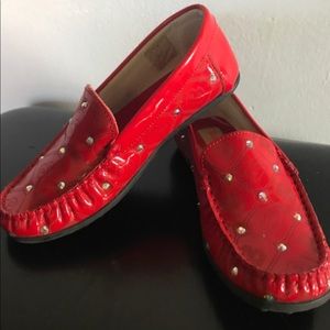 NWOT Baldinini Girls Red Shoes Size 28 Italian brand